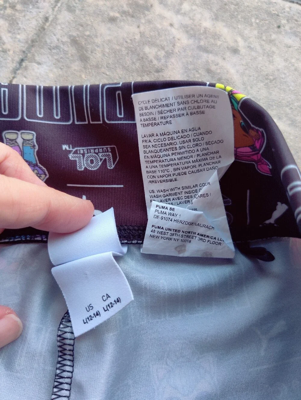 Puma L.O.L Leggings Size 12/14